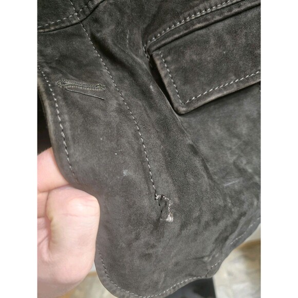 Compagnia delle Pelli Suede Jacket Dark Brown for Men Size Medium Made in Italy - Picture 15 of 16